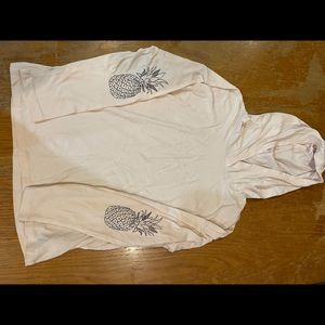 Girls size large long sleeve T-Shirt with hood